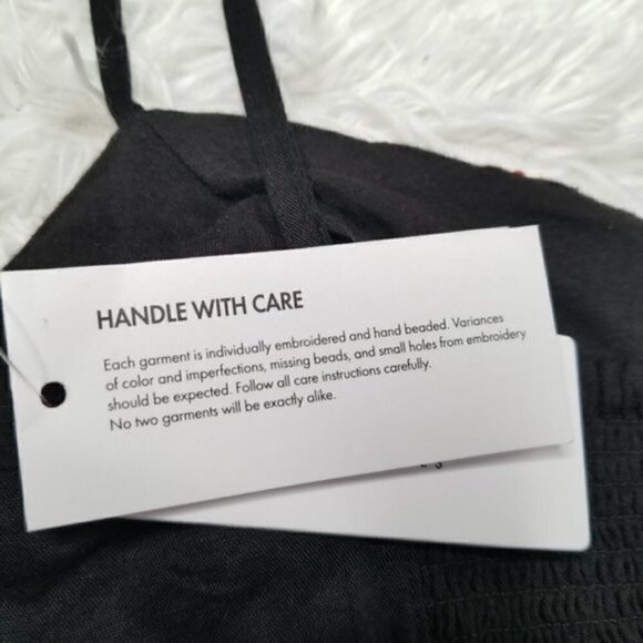 NWT GUESS Liberty Embroidered Crop Top - Picture 8 of 8